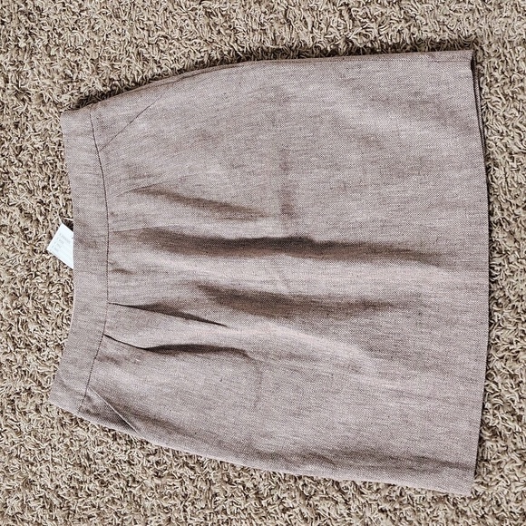 NWT Anthropologie Tabitha Skirt Linen Blend Knee Length Size 8 Lined - Picture 1 of 6